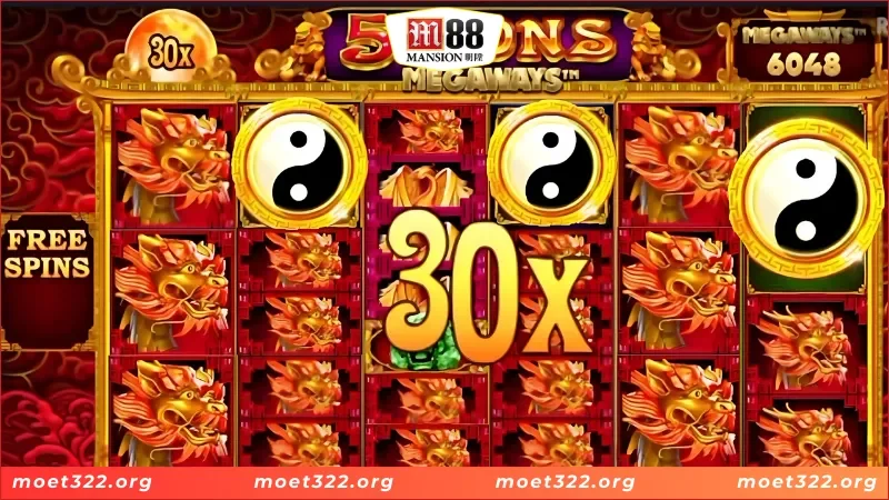 Các biểu tượng xuất hiện trong game 5 Lion Megaways