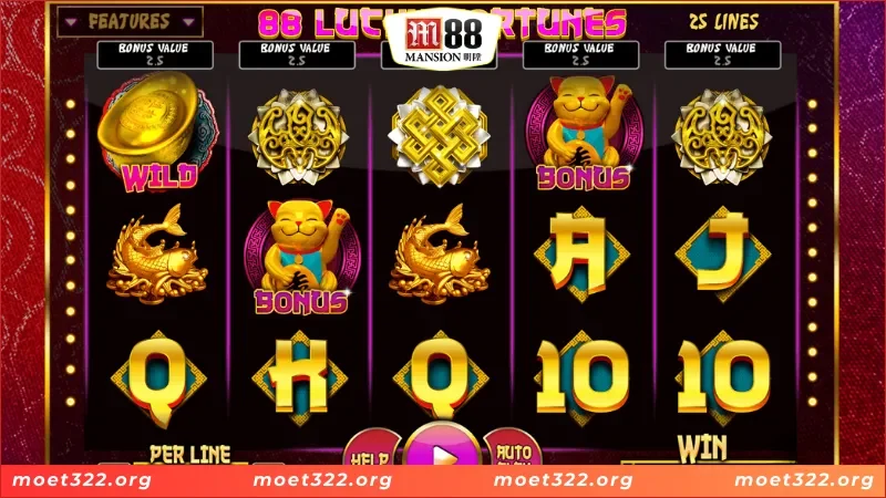 Danh sách tất cả biểu tượng có trong Lucky Fortunes